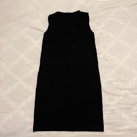 Uniqlo black sleeveless midi dress, XS - Picture 7 of 10
